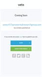 Mobile Screenshot of 417paranormalresearchgroup.com